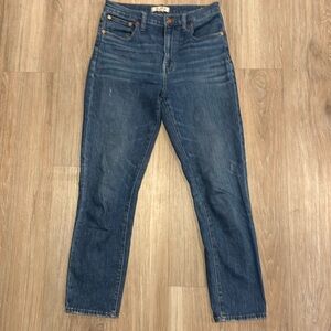 Madewell The high-rise slim crop boyjean Jeans 28T